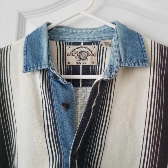 Gant Other - 90s Denim Collar Long Sleeve Shirt